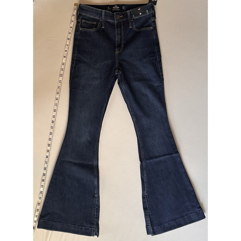 Hollister High-Rise Vintage Flare Jeans Split Hem Boho Size 1S 25 30